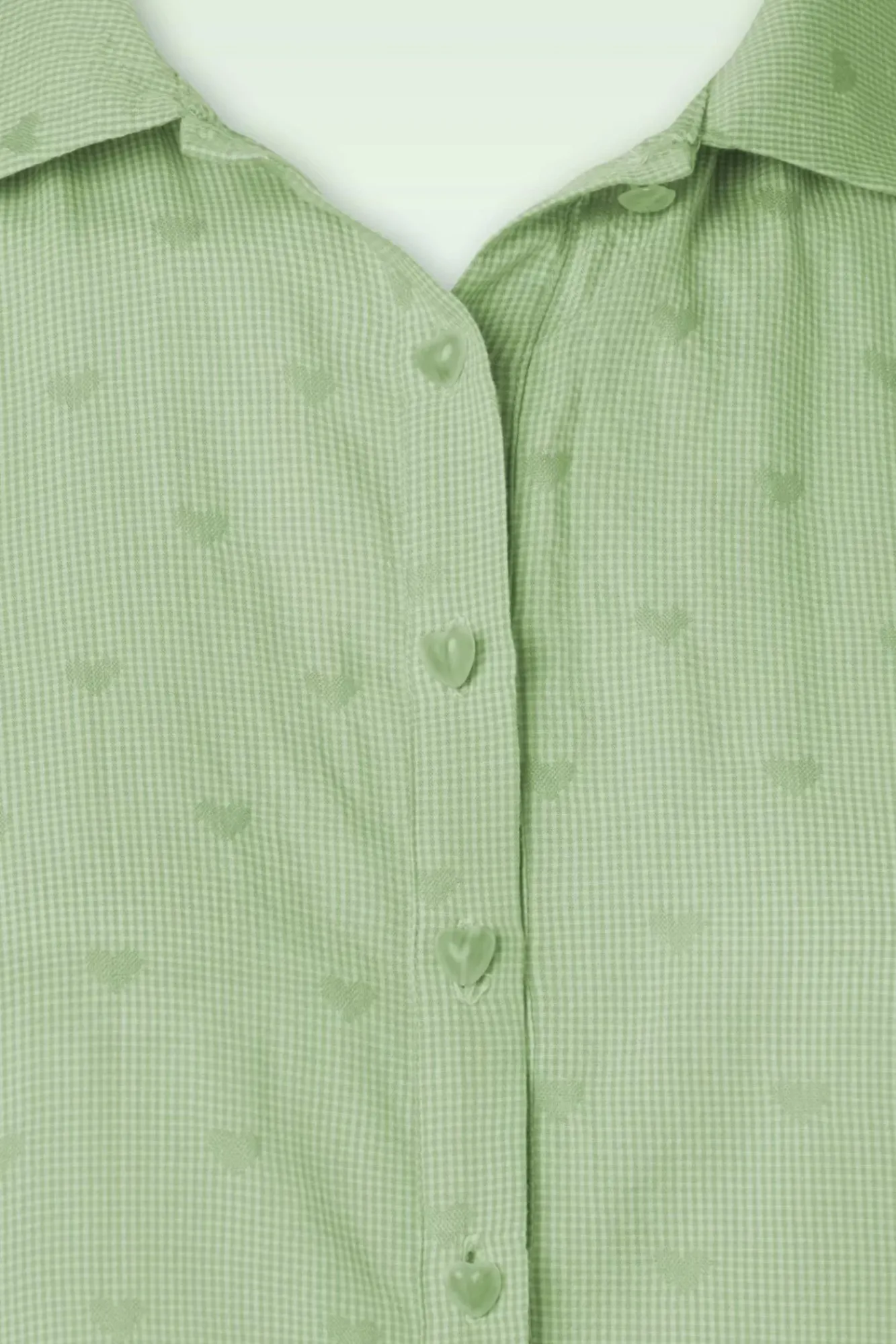 Outlet Banned Retro Heart On Her Sleeve Bluse In Grun