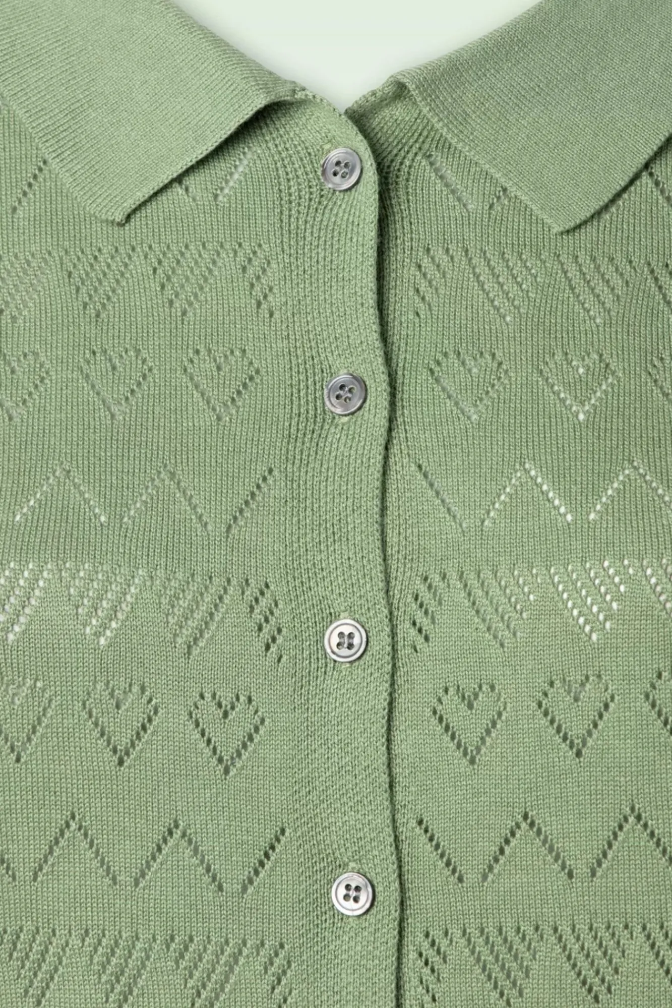 Discount Banned Retro Heart Waves Strickjacke In Grun