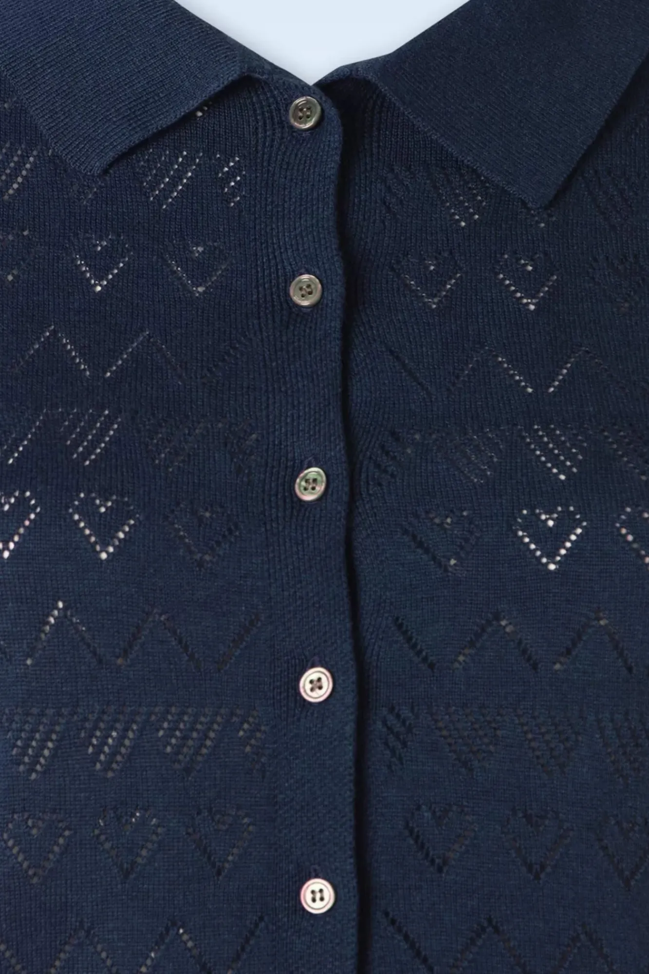 Cheap Banned Retro Heart Waves Strickjacke In Marineblau