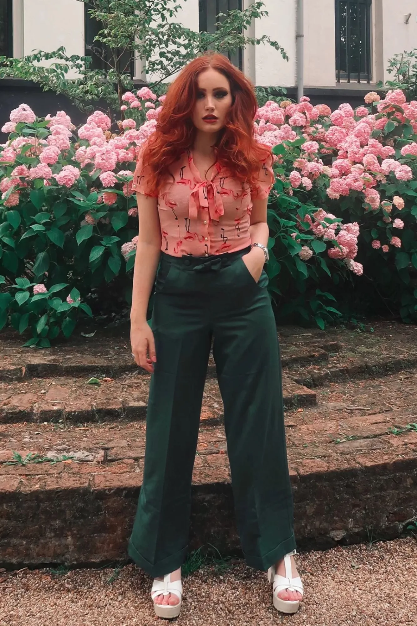 Outlet Banned Retro Hidden Away Hose In Blaugrun