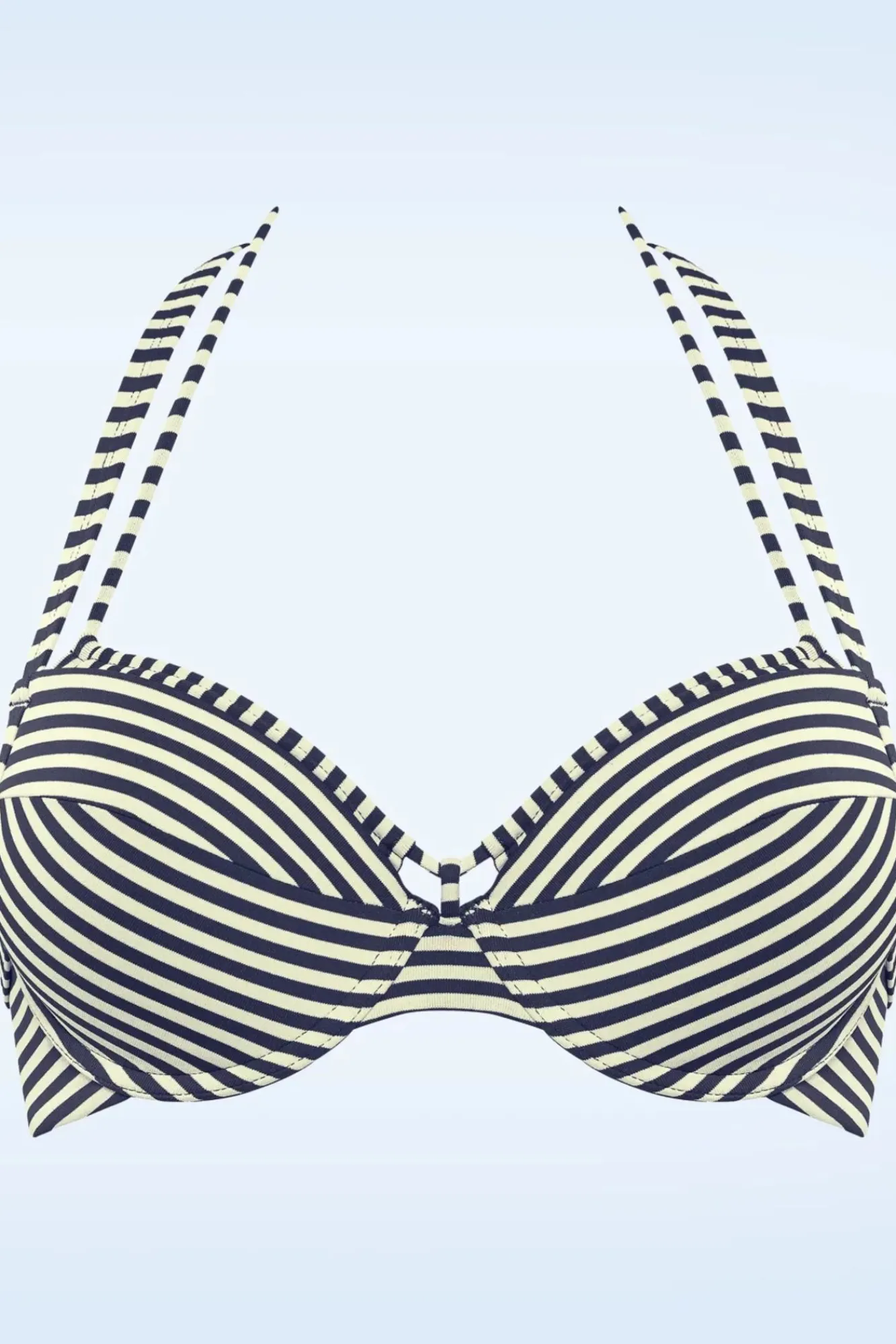 New Marlies Dekkers Holi Vintage Balcony Bikinioberteil In Blau Und Ecru