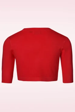 Online Banned Retro Hudson Bolero In Dunkelrot