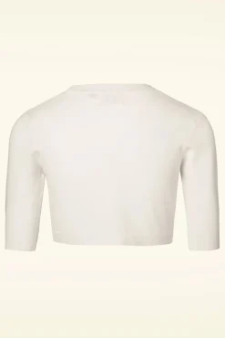 Fashion Banned Retro Hudson Bolero In Elfenbeinweis