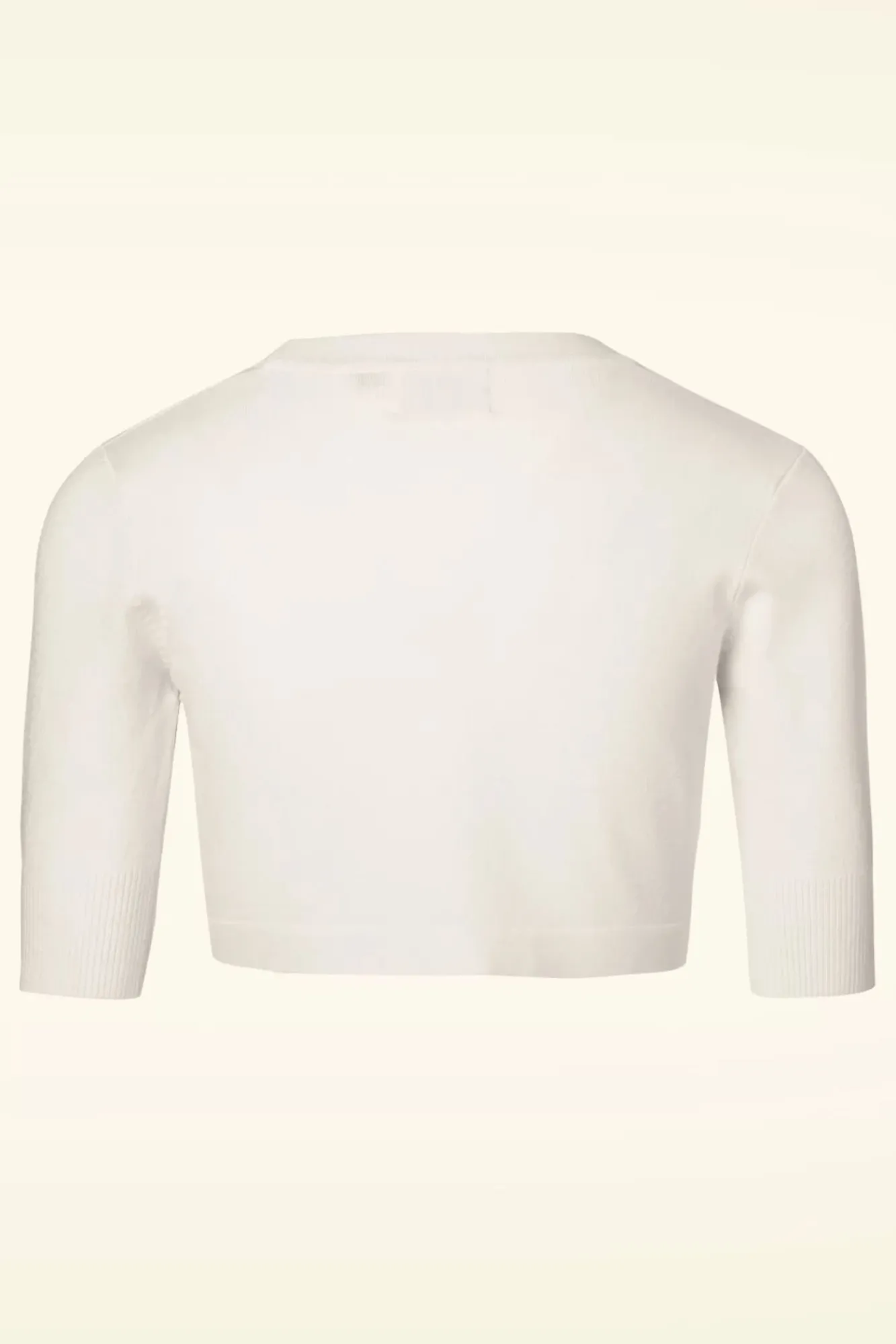 Fashion Banned Retro Hudson Bolero In Elfenbeinweis