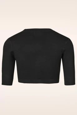 Fashion Banned Retro Hudson-Bolero In Schwarz