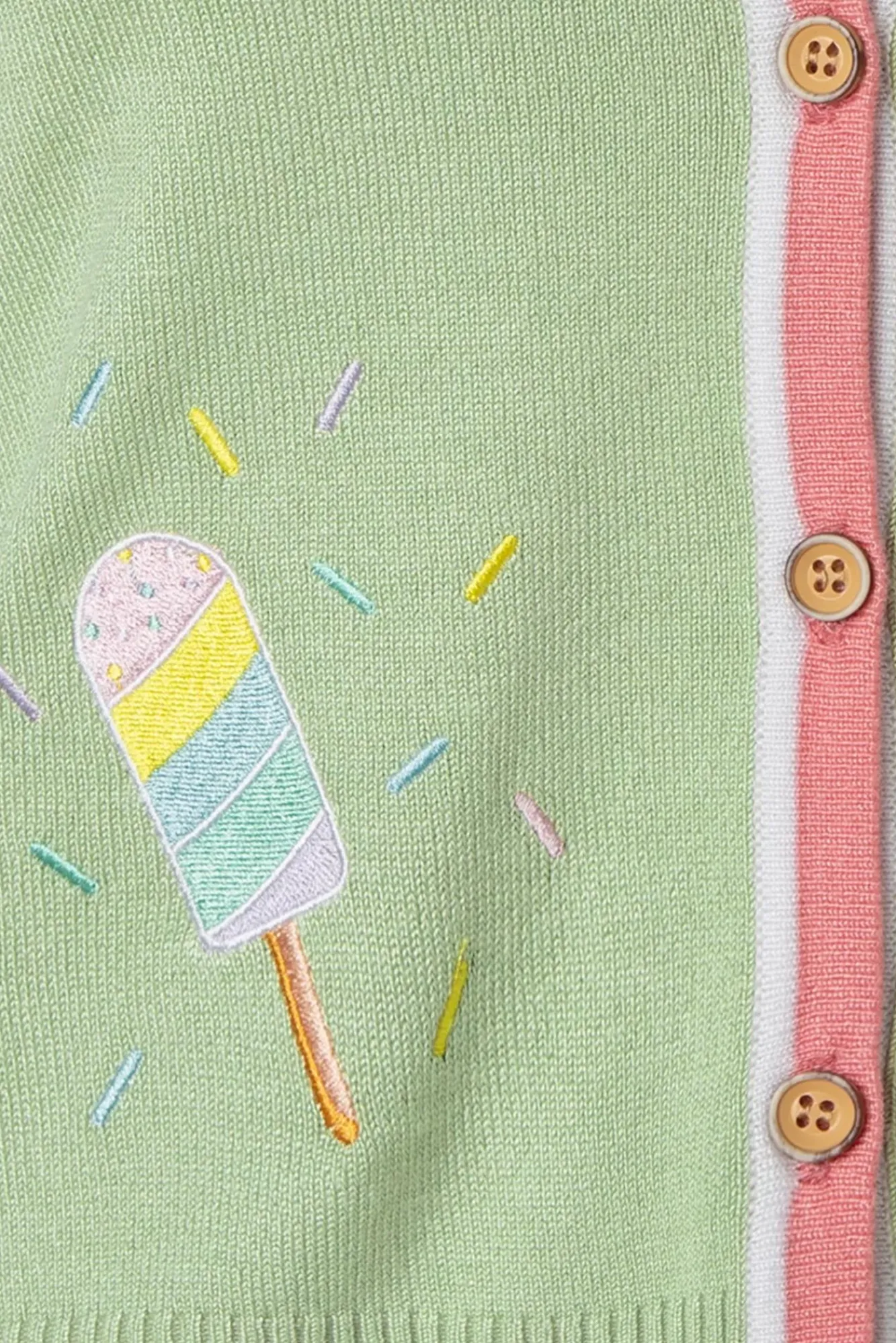 Cheap Banned Retro Ice Cream Strickjacke In Grun Und Pink