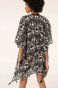 Store Surkana Inka Kimono In Schwarz