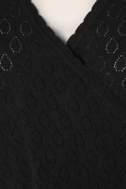 Store Banned Retro Instinct Wrap Top In Schwarz