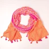 Cheap Smashed Lemon Iris Schal In Fuchsia Und Orange