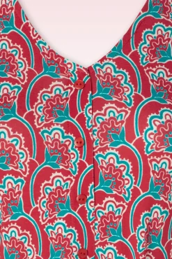 Store Lykka du Nord Ise Flower Parade Kleid In Mohnrot