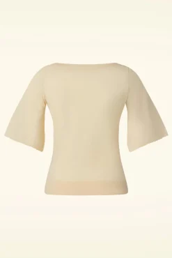 Shop King Louie Ivy Top Wide Sleeve Club In Creme
