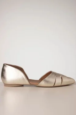 Cheap Miz Mooz Jade Ballerina In Gold Metallic