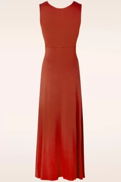 Shop Surkana Jasmine Maxi Kleid In Ziegelrot