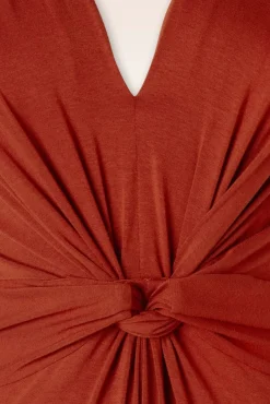 Shop Surkana Jasmine Maxi Kleid In Ziegelrot