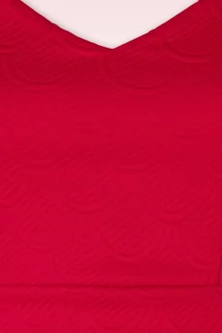 Best Sale Vintage Chic for Topvintage Jenna Jacquard Kleid In Rot