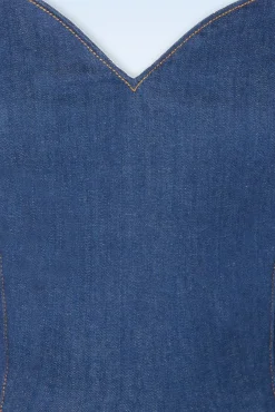 Online Rock-a-Booty Jenna-Anne Swing Kleid Aus Dunklem Denim