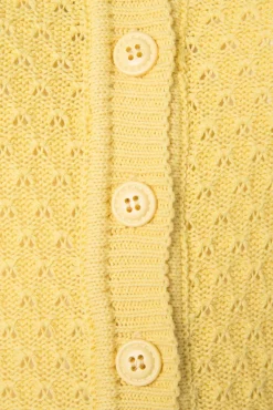 Best Mak Sweater Jennie Cardigan In Babygelb