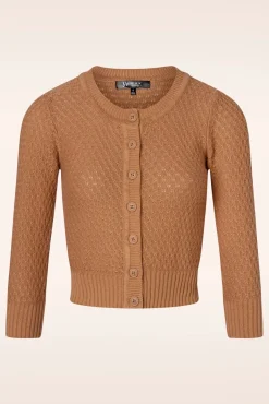 Cheap Mak Sweater Jennie Cardigan In Camel