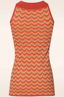 Flash Sale WNT Collection Jessie Waves Top In Orange