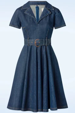 New Rock-a-Booty Jodie Swing Kleid In Blau