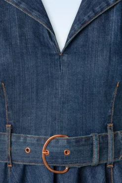 New Rock-a-Booty Jodie Swing Kleid In Blau