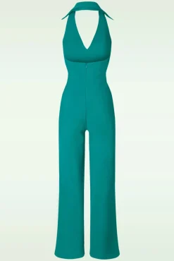 New Wild Pony Jolena Jumpsuit In Teal