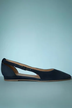 Outlet Tamaris Josie Wildleder Flats In Navy