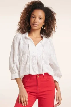 Cheap Smashed Lemon Juliette Bestickte Bluse In Weis