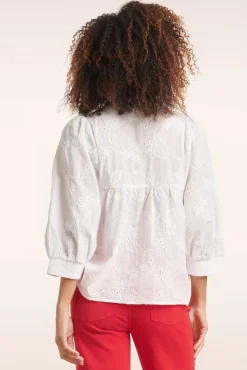 Cheap Smashed Lemon Juliette Bestickte Bluse In Weis