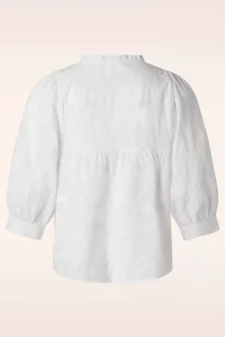 Cheap Smashed Lemon Juliette Bestickte Bluse In Weis