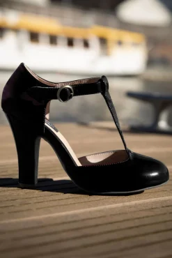 Sale Lola Ramona u2665 Topvintage June Muhelos Elegante Lackpumps In Schwarz