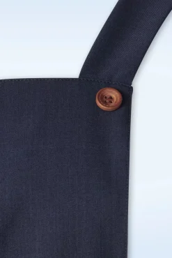 Cheap Banned Retro June Playsuit In Marineblau