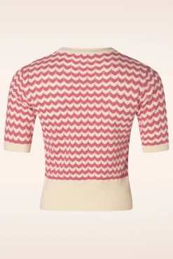 New Circus June Pullover In Off White Und Kirsche