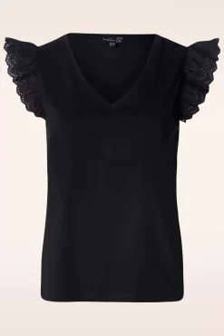 New Smashed Lemon Katie Top In Schwarz