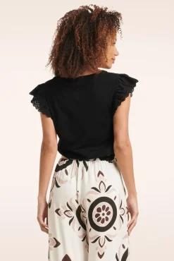 New Smashed Lemon Katie Top In Schwarz