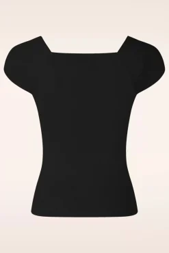 Fashion Zilch Kaylie Top In Schwarz