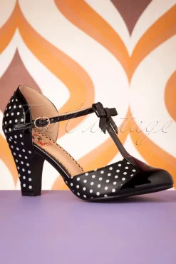 Online Banned Retro Kelly Lee Pumps Mit T-Strap In Schwarz
