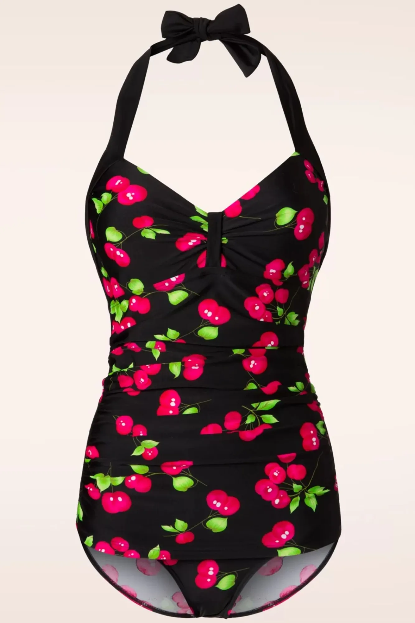 Hot Belsira Kirsch-Badeanzug In Schwarz