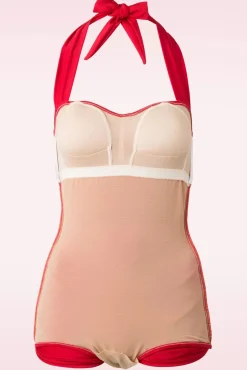 Clearance Esther Williams Klassischer 50Er-Badeanzug In Rot