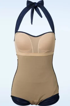 Clearance Esther Williams Klassischer 50Er-Badeanzug In Marineblau