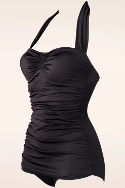 Cheap Esther Williams Klassischer 50Er-Badeanzug, Schwarz