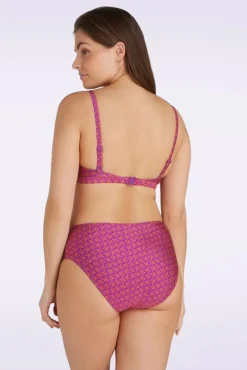 New TC Beach Korallenfarbenes Bikinihoschen Mit Mittlerer Taille In Lila