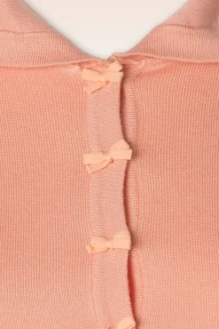 Best Sale Banned Retro Kurzarmliger April-Cardigan In Pfirsich