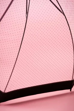 Best Sale So Rainy Lady Dot Transparenter Kuppelschirm In Schwarz