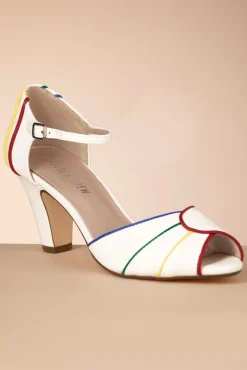 Sale Chelsea Crew Larisa Peeptoe Sandalen In Weis