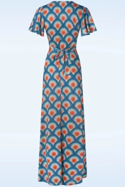 Outlet Vintage Chic for Topvintage Laurie Maxi Kleid In Circle Geo Print