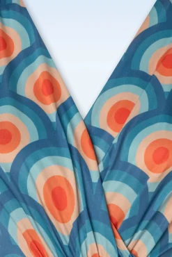 Outlet Vintage Chic for Topvintage Laurie Maxi Kleid In Circle Geo Print