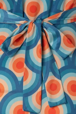 Outlet Vintage Chic for Topvintage Laurie Maxi Kleid In Circle Geo Print
