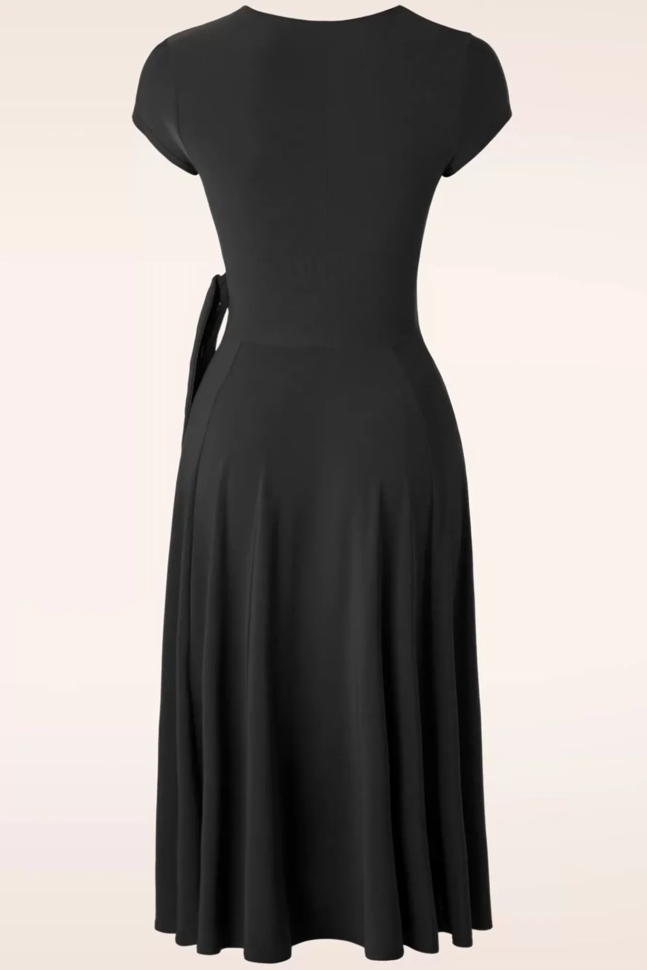 Shop Vintage Chic for Topvintage Layla Crossover-Kleid In Schwarz