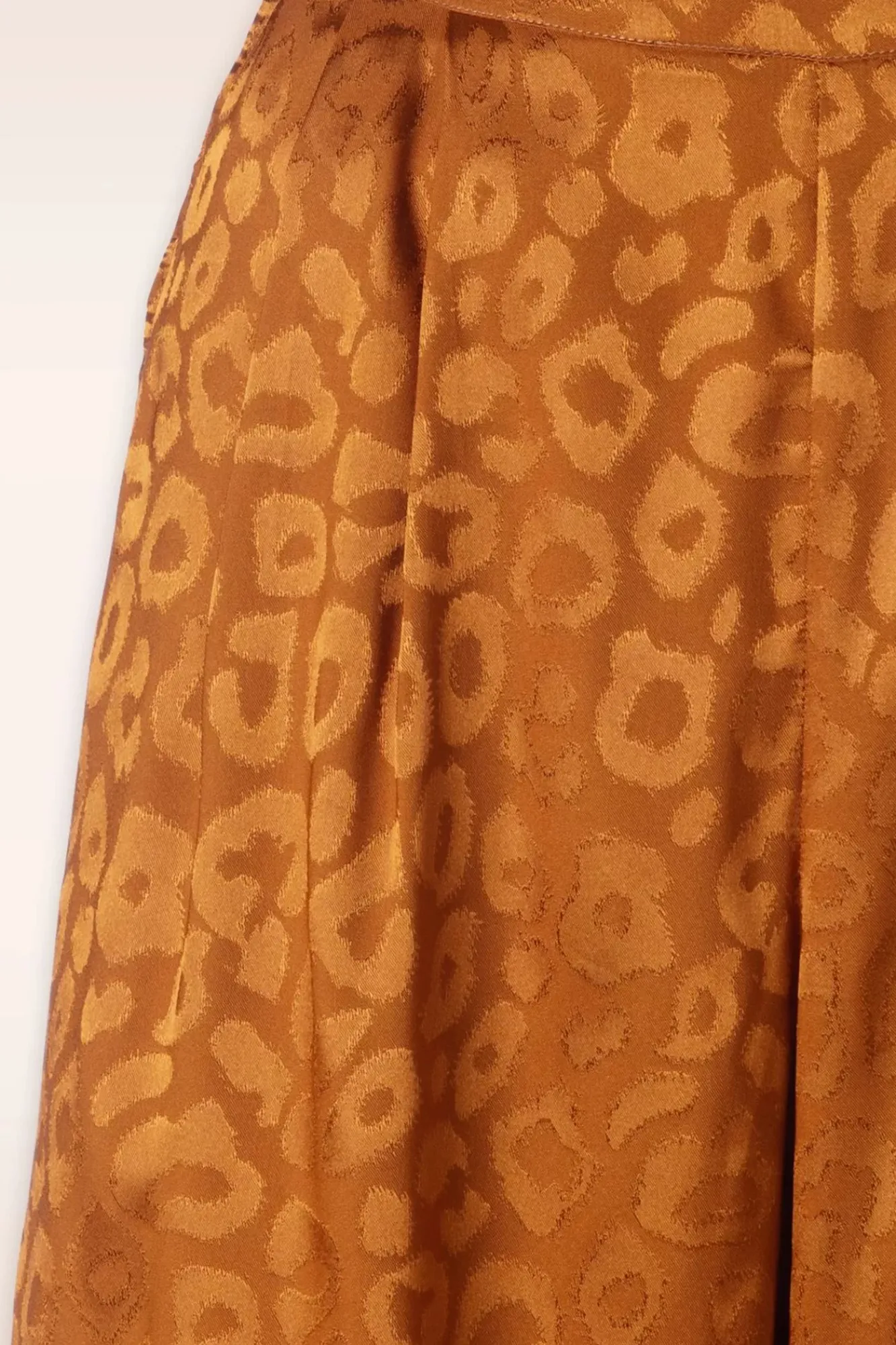 Best Sale Vixen Leopard Satin Weite Hose In Rost Orange